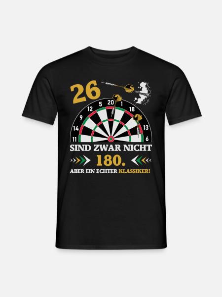 Darts 26 sind zwar nicht 180 Geburtstag Dart - Mænd T-shirt - sort
