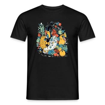 The strange fruits - Men's T-Shirt - black - Front - AI Model Male 178 light (178cm)