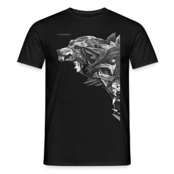 Halfway - Männer T-Shirt - Schwarz - Vorne - AI Model Male 178 light (178cm)