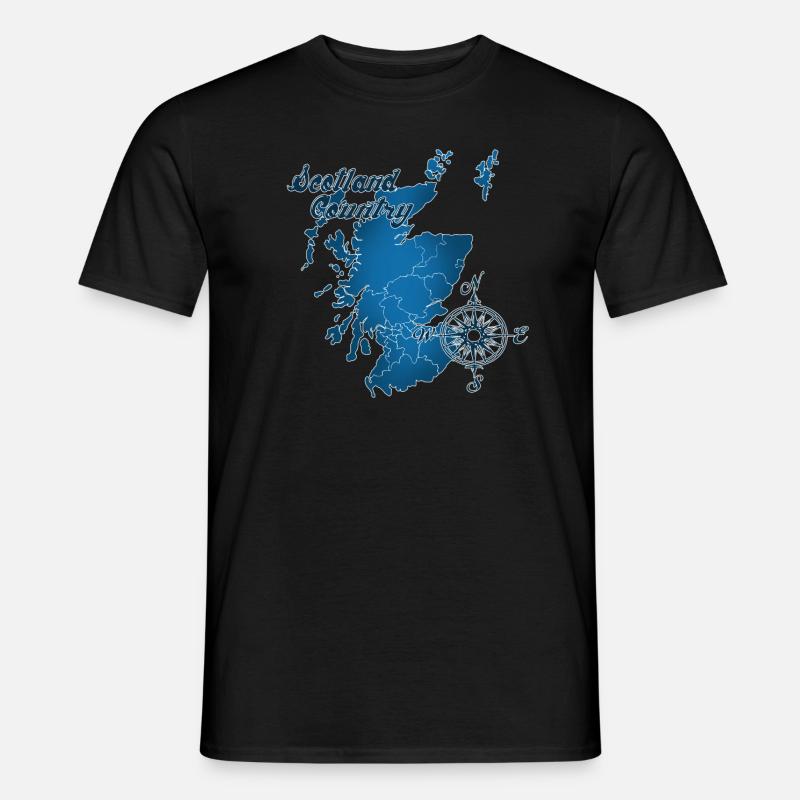 Schottland - Männer T-Shirt - Schwarz