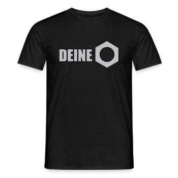 Deine Mutter Geschenk - Männer T-Shirt - Schwarz - Vorne - AI Model Male 178 light (178cm)
