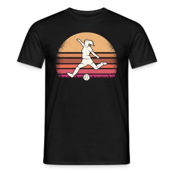 Fußballer Fußballspieler Frauen Fußball - Männer T-Shirt - Schwarz - Vorne - AI Model Male 178 light (178cm)