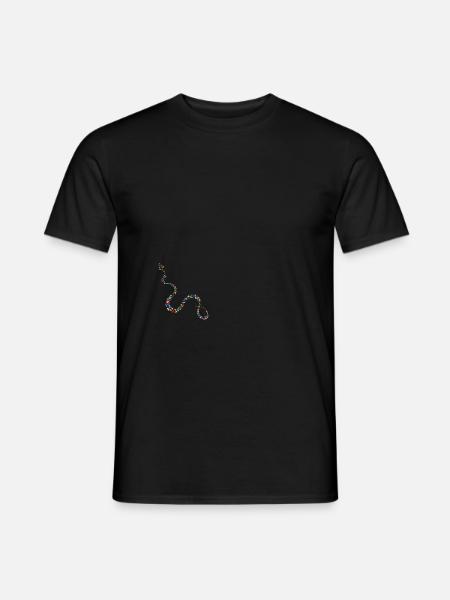 Colorful Snake - Colorful snake - Men's T-Shirt - black