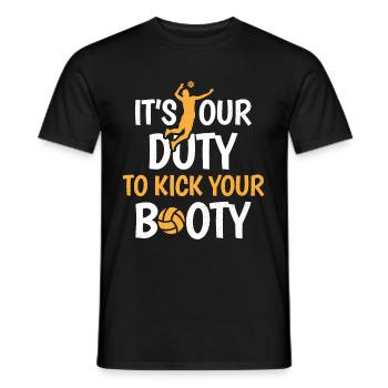 Volleyball Volleyballer Lustiger Spruch Geschenk - Männer T-Shirt - Schwarz - Vorne - AI Model Male 178 light (178cm)