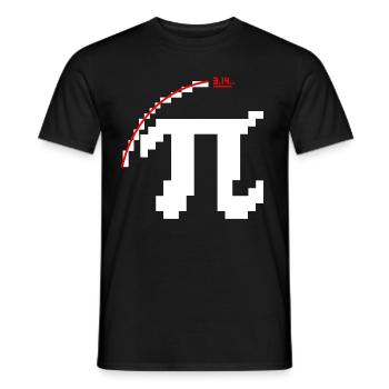 Pixel Pi Symbol - Männer T-Shirt - Schwarz - Vorne - AI Model Male 178 light (178cm)