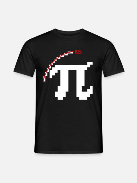 Pixel Pi icon - Men's T-Shirt - black