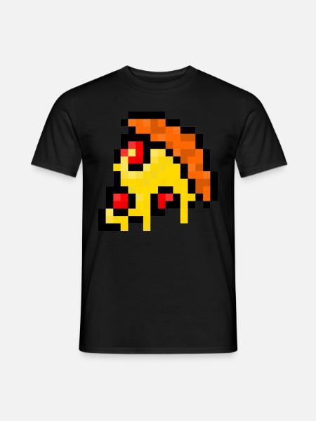 Pixel Pizza - Men's T-Shirt - black