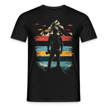 Photography Nature Photography SLR Camera - Men's T-Shirt - black - Front - AI Model Male 178 light (178cm)