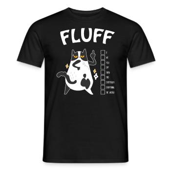 Fluff Sie das Welt Shirt - Funny Cat Kitten - Männer T-Shirt - Schwarz - Vorne - AI Model Male 178 light (178cm)