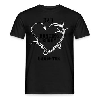 Vatitochterjagdhemdkumpel für Lebenhemd - Männer T-Shirt - Schwarz - Vorne - AI Model Male 178 light (178cm)
