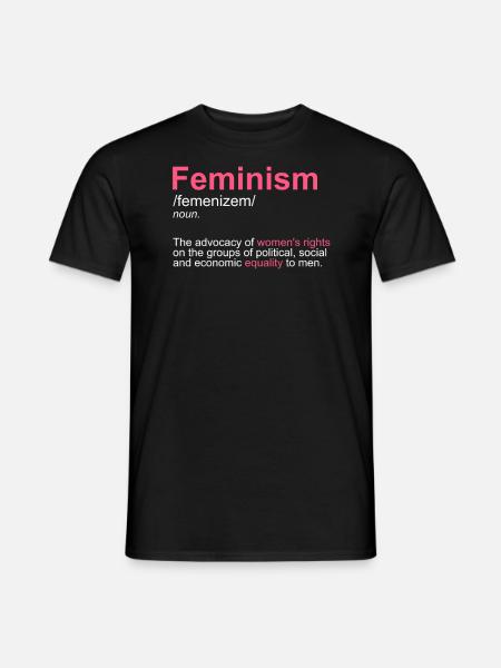 Progressive intersectional feminism definition - Men's T-Shirt - black