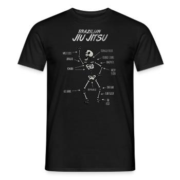 Anatomie bjj brasilianische Jiu Jitsu Kampfkünste - Männer T-Shirt - Schwarz - Vorne - AI Model Male 178 light (178cm)