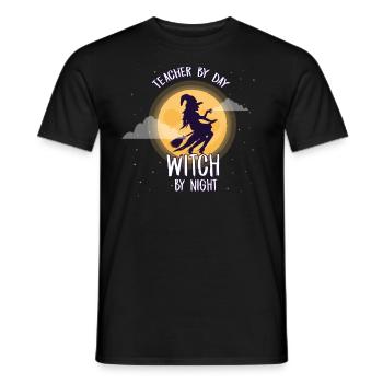 Déguisement d'enseignant par jour - T-shirt homme - noir - Devant - AI Model Male 178 light (178cm)