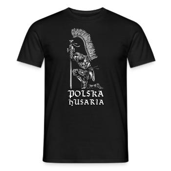Polish Hussar Polska Husaria Shirt Gift For - Men's T-Shirt - black - Front - AI Model Male 178 light (178cm)