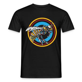 Cadeau d'abeille de robot et de beekepers et d'amants de miel - T-shirt homme - noir - Devant - AI Model Male 178 light (178cm)