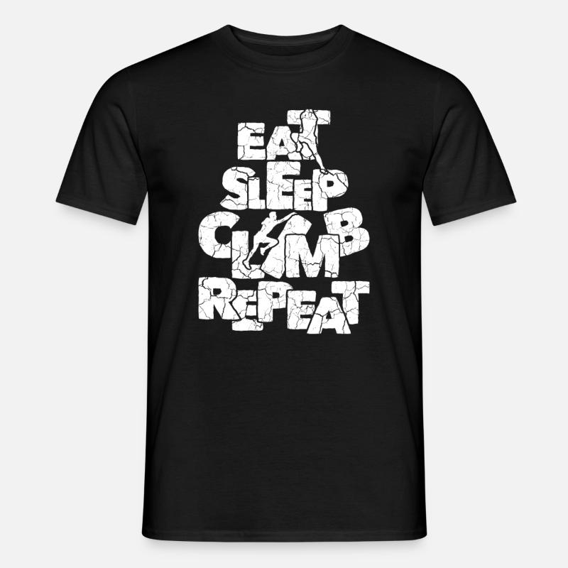 Klettern - Männer T-Shirt - Schwarz