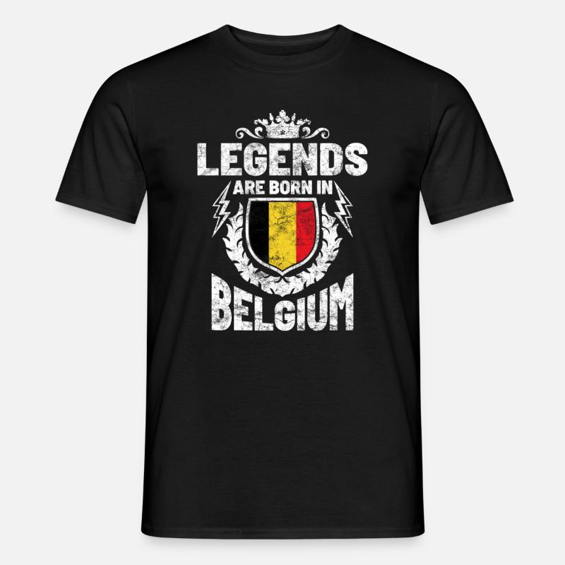 Belgien - Männer T-Shirt - Schwarz