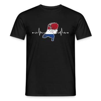 Holland - Männer T-Shirt - Schwarz - Vorne - AI Model Male 178 light (178cm)
