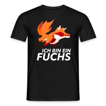 Ich bin ein Fuchs Füchse Lustig Geschenk - Männer T-Shirt - Schwarz - Vorne - AI Model Male 178 light (178cm)