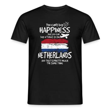 Niederlande Holland Geschenk süß Geschenkidee - Männer T-Shirt - Schwarz - Vorne - AI Model Male 178 light (178cm)
