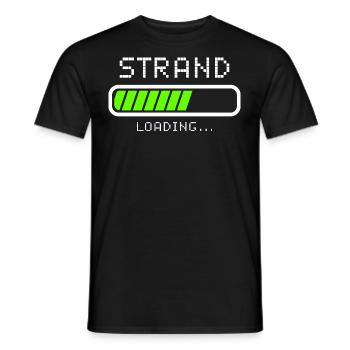 Strand Meer Urlauber Geschenkideen - Männer T-Shirt - Schwarz - Vorne - AI Model Male 178 light (178cm)