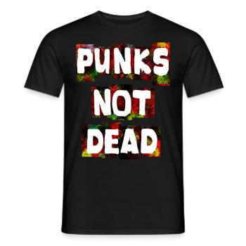 Les punks ne sont pas morts Le punk rock - T-shirt homme - noir - Devant - AI Model Male 178 light (178cm)