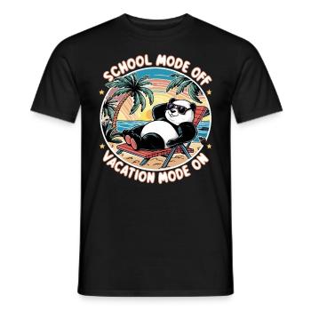 Last day of school Vacation mode on - Men's T-Shirt - black - Front - AI Model Male 178 light (178cm)