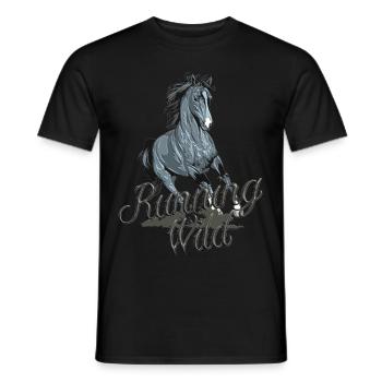 Courir sauvage - T-shirt homme - noir - Devant - AI Model Male 178 light (178cm)