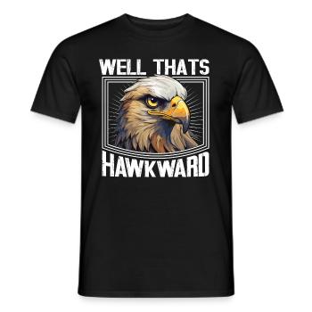 Eagle Bird Falcon Hawk Falconer Hawkward - Men's T-Shirt - black - Front - AI Model Male 178 light (178cm)