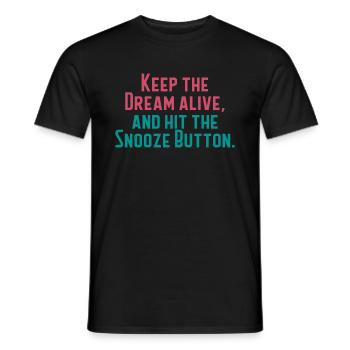 Gardez le rêve vivant - T-shirt homme - noir - Devant - AI Model Male 178 light (178cm)