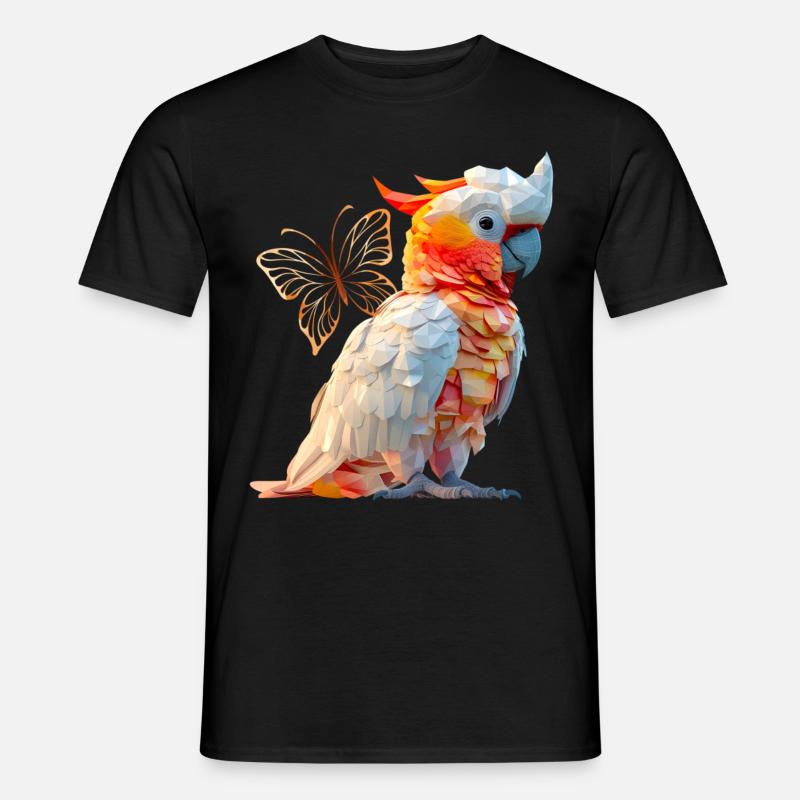 Kakadu - Männer T-Shirt - Schwarz