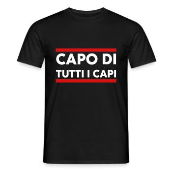 Capo di tutti i capi Boss aller Bosse - Männer T-Shirt - Schwarz - Vorne - AI Model Male 178 light (178cm)