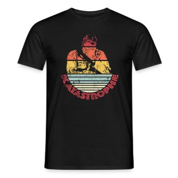 Katastrophe Vintage Retro - Männer T-Shirt - Schwarz - Vorne - AI Model Male 178 light (178cm)