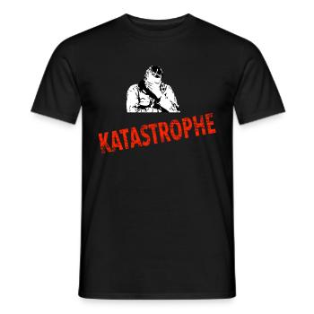 Katastrophe - Männer T-Shirt - Schwarz - Vorne - AI Model Male 178 light (178cm)