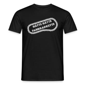 Hätte Hätte Fahrradkette - Männer T-Shirt - Schwarz - Vorne - AI Model Male 178 light (178cm)
