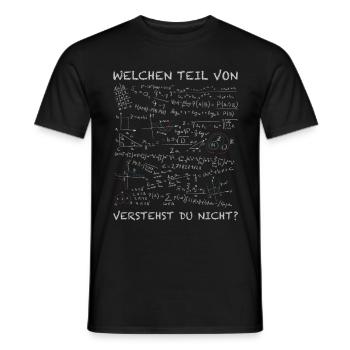 Welchen Teil von Mathe verstehst du nicht? - Männer T-Shirt - Schwarz - Vorne - AI Model Male 178 light (178cm)