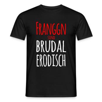 brudal erodisch - Männer T-Shirt - Schwarz - Vorne - AI Model Male 178 light (178cm)