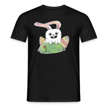 Pâques est là! Joli cadeau cool pour les enfants - T-shirt homme - noir - Devant - AI Model Male 178 light (178cm)