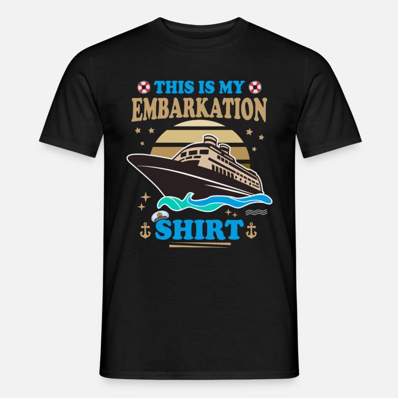 Dies ist mein Einschiffungsshirt - Männer T-Shirt - Schwarz