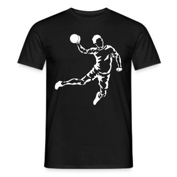 Motif Handball Cadeau Homme - T-shirt homme - noir - Devant - AI Model Male 178 light (178cm)