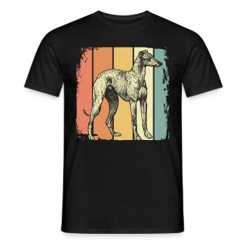 Chiens lévriers - T-shirt homme - noir - Devant - AI Model Male 178 light (178cm)