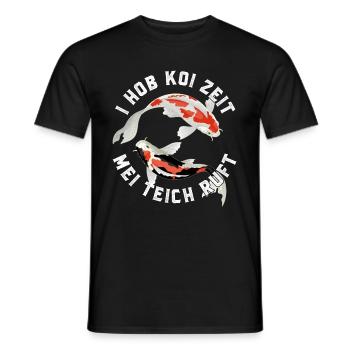 Koi Karpfen Yugoi Fische Koizüchter Garten Teich - Männer T-Shirt - Schwarz - Vorne - AI Model Male 178 light (178cm)