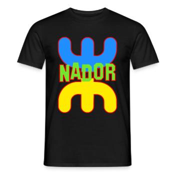 Die Stadt Nador - Männer T-Shirt - Schwarz - Vorne - AI Model Male 178 light (178cm)