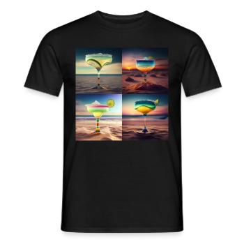 Cocktails 2 Gift - Men's T-Shirt - black - Front - AI Model Male 178 light (178cm)