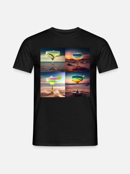 Cocktails 2 Geschenk - Männer T-Shirt - Schwarz
