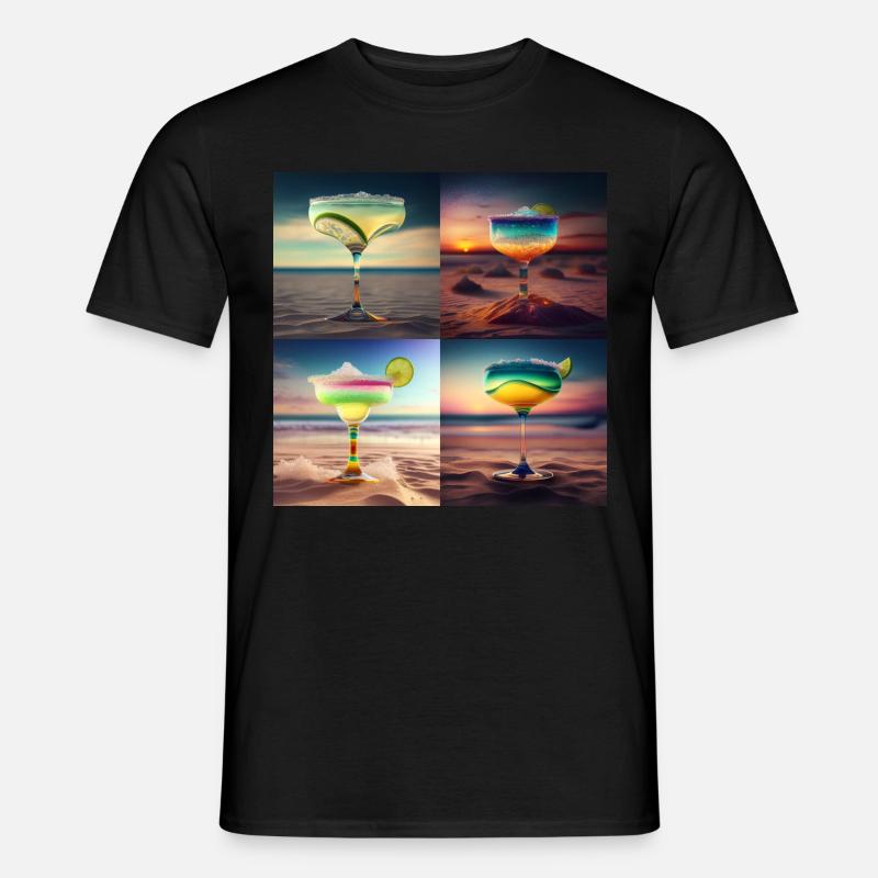 Cocktails 2 Geschenk - Männer T-Shirt - Schwarz