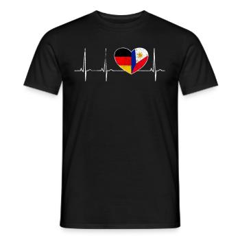Philippines - Men's T-Shirt - black - Front - AI Model Male 178 light (178cm)