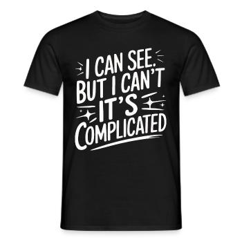 Blinde Blindheit Sehbehinderte Menschen - Männer T-Shirt - Schwarz - Vorne - AI Model Male 178 light (178cm)