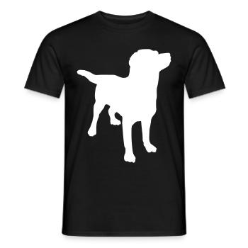 Chien Labrador - T-shirt homme - noir - Devant - AI Model Male 178 light (178cm)