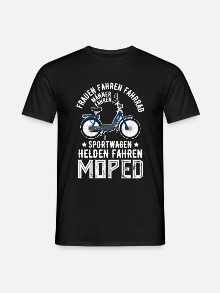 Moped Mofa Simson DDR Roller Biker Geschenkidee - Männer T-Shirt - Schwarz